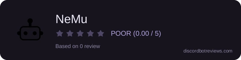 Rating widget preview for NeMu