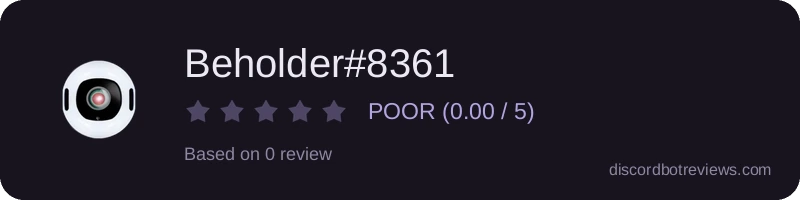 Rating widget preview for Beholder#8361