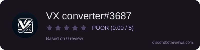 Rating widget preview for VX converter#3687