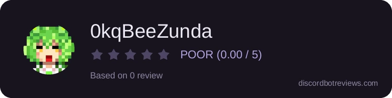 Rating widget preview for 0kqBeeZunda