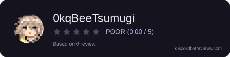 Rating widget preview for 0kqBeeTsumugi