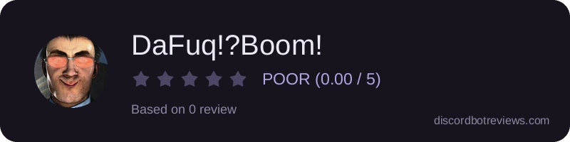 Rating banner for DaFuq!?Boom!