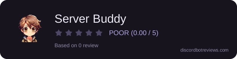 Rating banner for Server Buddy