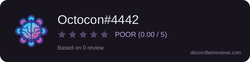 Rating widget preview for Octocon#4442