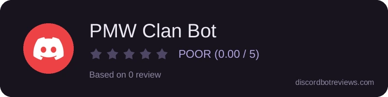 Rating banner for PMW Clan Bot
