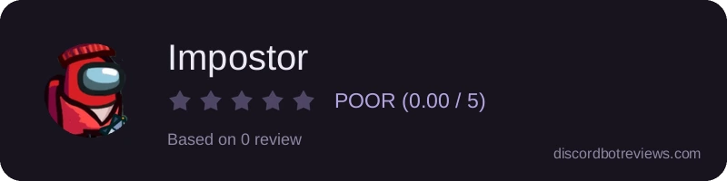 Rating widget preview for Impostor