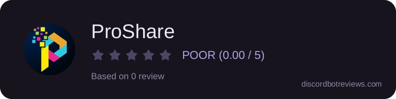 Rating widget preview for ProShare