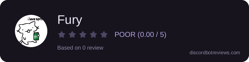 Rating widget preview for Fury