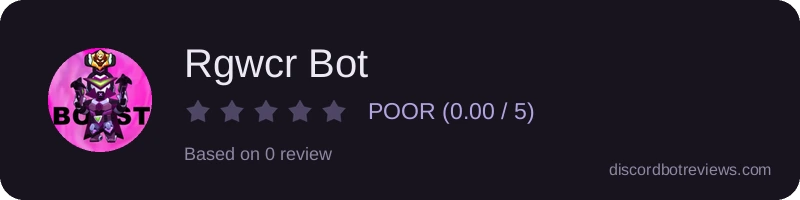 Rating widget preview for Rgwcr Bot