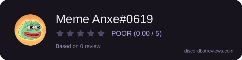 Rating widget preview for Meme Anxe#0619