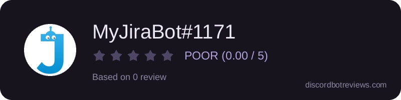 Rating widget preview for MyJiraBot#1171
