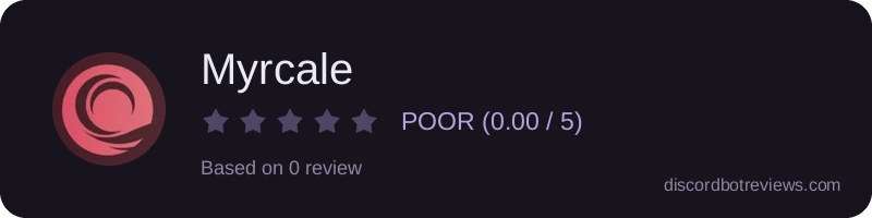 Rating widget preview for Myrcale