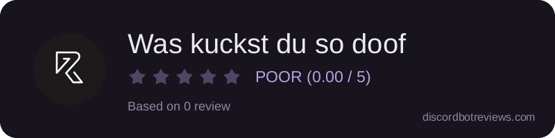 Rating widget preview for Was kuckst du so doof