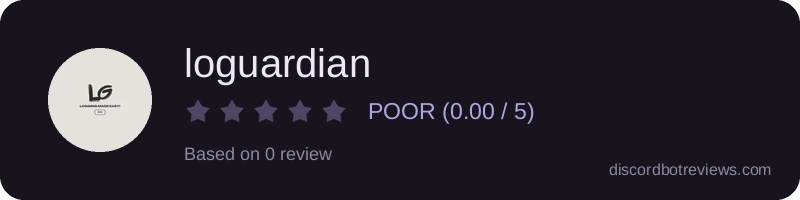 Rating widget preview for loguardian