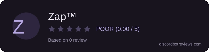 Rating banner for Zap™