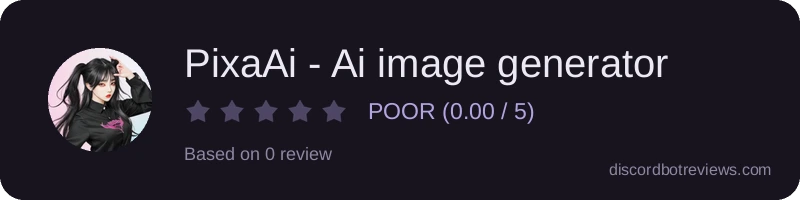 Rating widget preview for PixaAi - Ai image generator