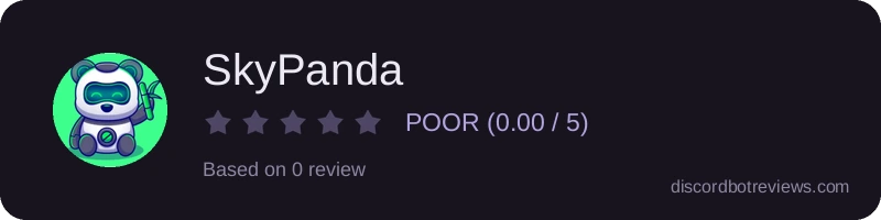 Rating widget preview for SkyPanda