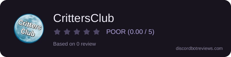 Rating widget preview for CrittersClub