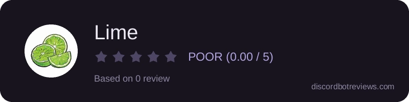 Rating banner for Lime