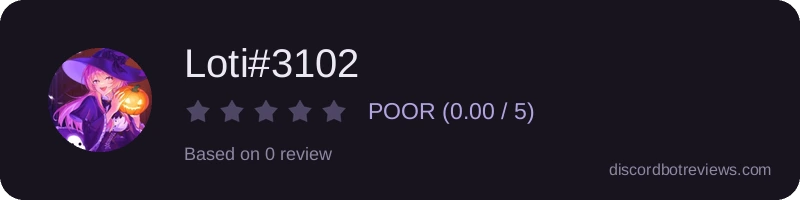 Rating widget preview for Loti#3102