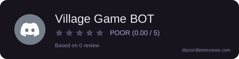 Rating widget preview for Village Game BOT