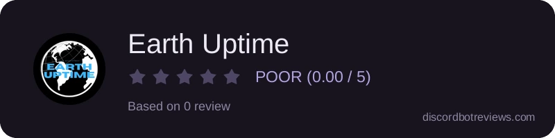 Rating widget preview for Earth Uptime