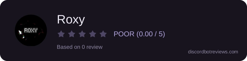 Rating widget preview for Roxy