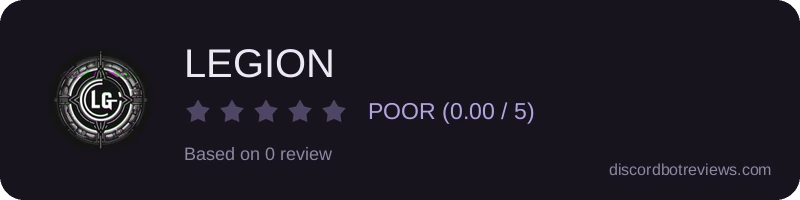 Rating widget preview for LEGION