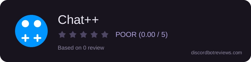 Rating widget preview for Chat++