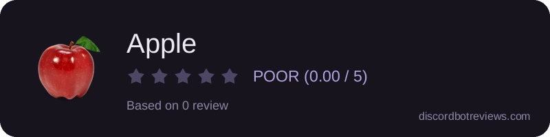 Rating widget preview for Apple