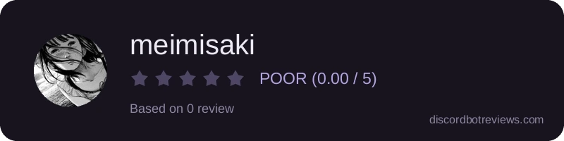 Rating widget preview for meimisaki