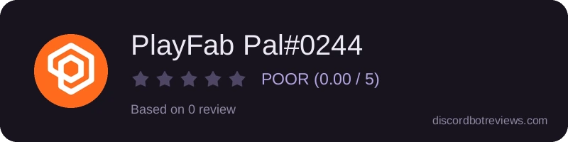 Rating widget preview for PlayFab Pal#0244