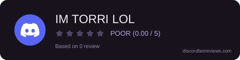 Rating widget preview for IM TORRI LOL