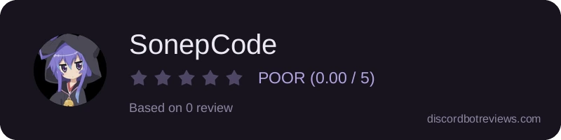 Rating widget preview for SonepCode