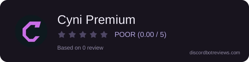 Rating widget preview for Cyni Premium