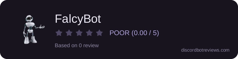 Rating widget preview for FalcyBot