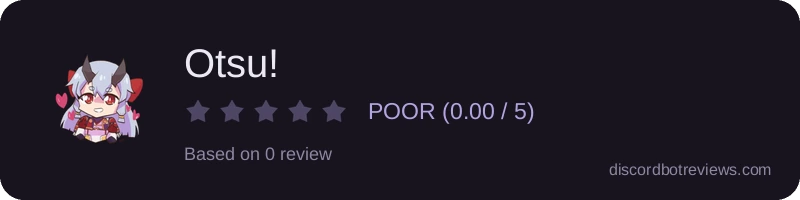 Rating widget preview for Otsu!