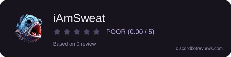 Rating widget preview for iAmSweat