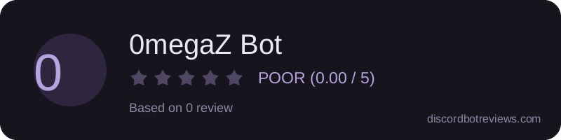 Rating widget preview for 0megaZ Bot