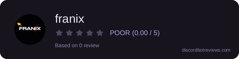 Rating widget preview for franix