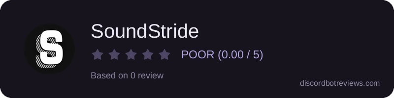 Rating widget preview for SoundStride