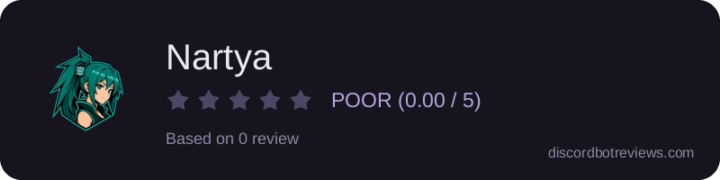 Rating widget preview for Nartya