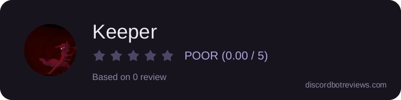 Rating widget preview for Keeper