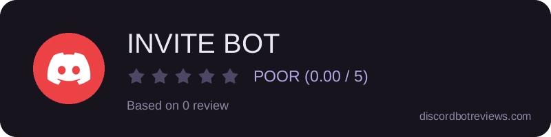 Rating banner for INVITE BOT