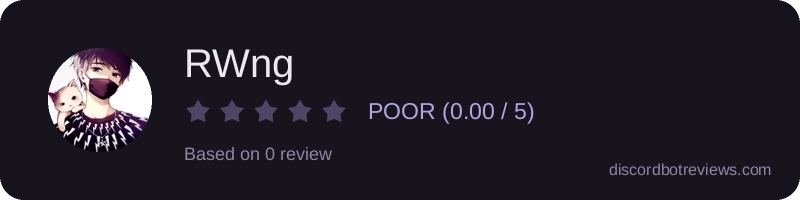 Rating widget preview for RWng