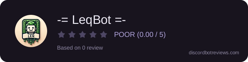 Rating widget preview for -= LeqBot =-