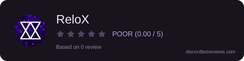 Rating widget preview for ReloX