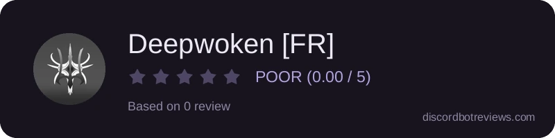 Rating widget preview for Deepwoken [FR]
