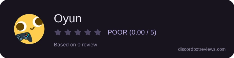 Rating widget preview for Oyun