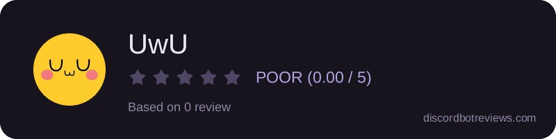 Rating banner for UwU
